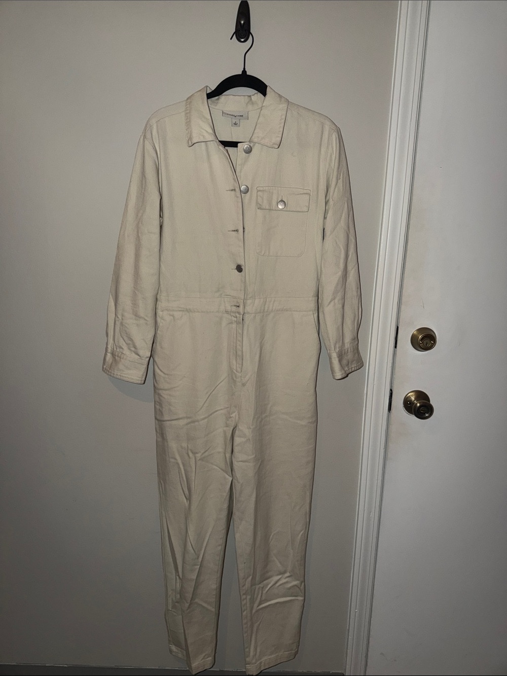 Sandy Liang Women's Cream Utility Jumpsuit